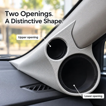 🚘 Dual-Opening A-Pillar Speaker Mounting Shell