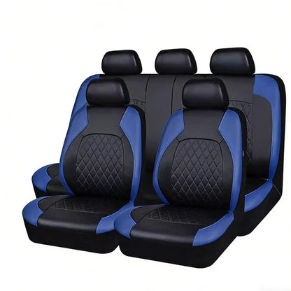 ⭐ 9-piece Universal Fit Leather Car Seat Cover Set