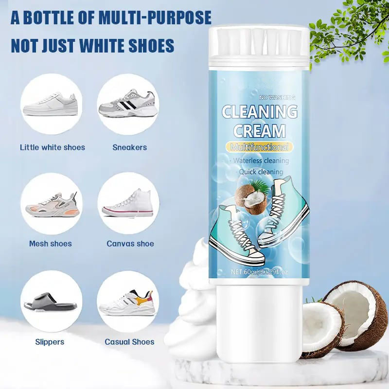 🔥Last Day Discount 49% Off🔥Waterless Foam Shoe Cleaner With Shoe Brush