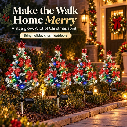 🎉🎄 Solar Christmas Tree Lights – DIY Outdoor Holiday Decor