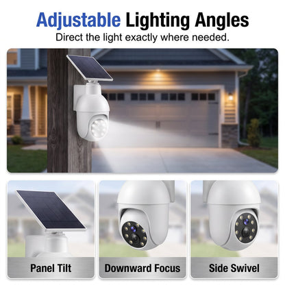 🎥Solar-Powered Simulated Surveillance Camera Street Light
