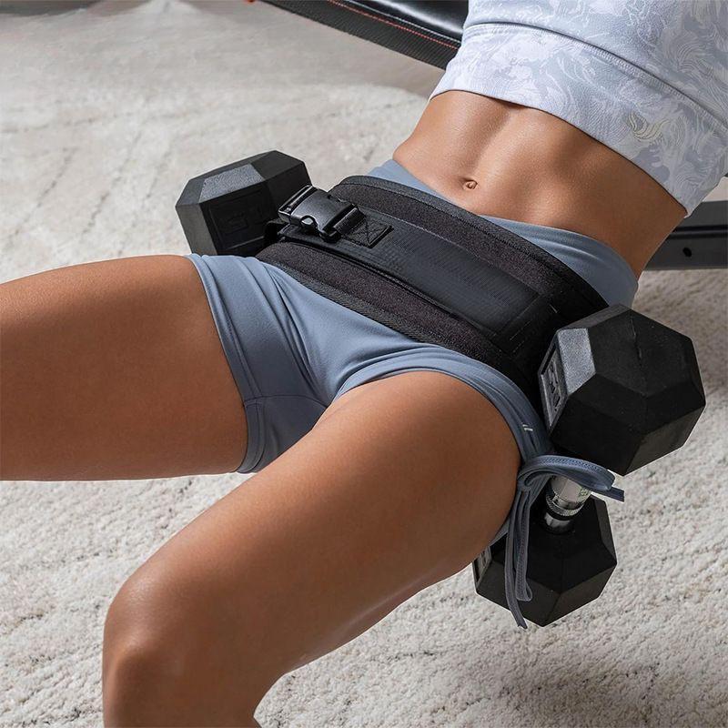 Adjustable Hip Thrust Belt for Dumbbells