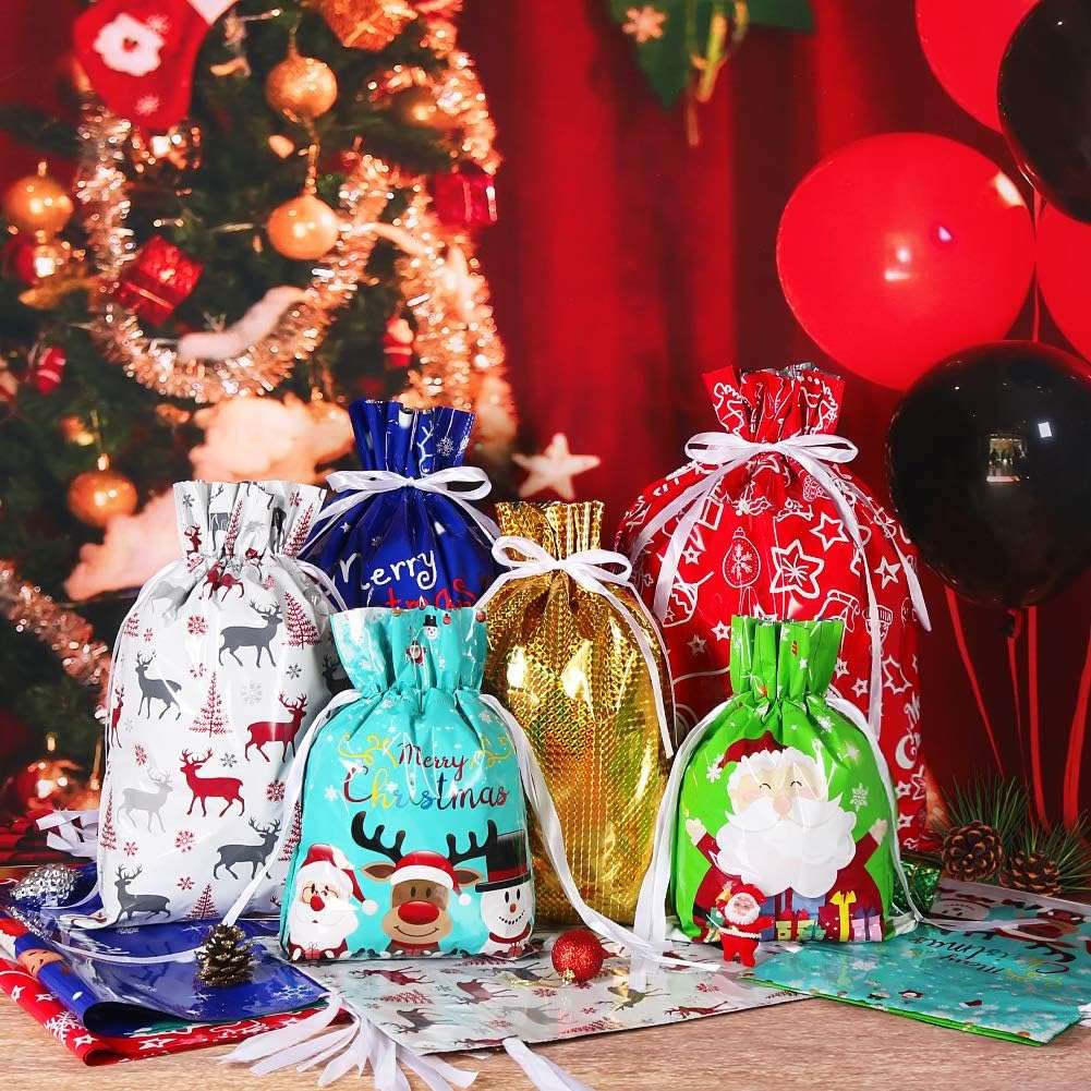 🎄New Christmas Drawstrings Gift Bags🎁