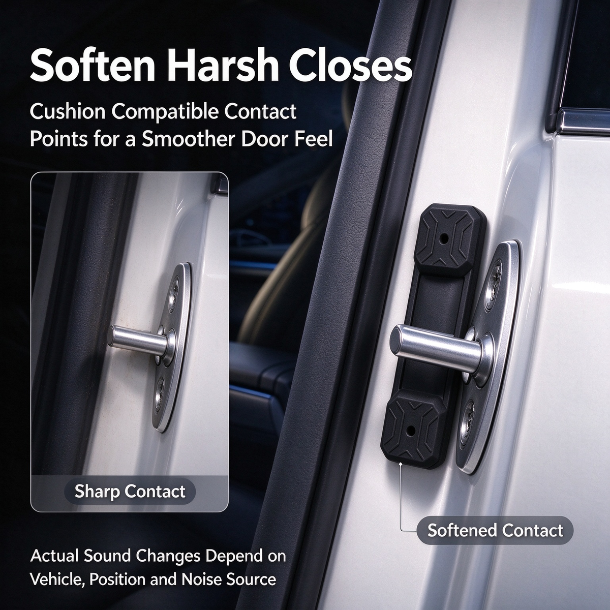 Car Door Latch Shock Absorber Pad