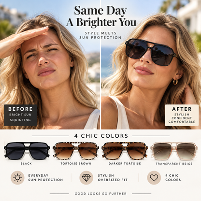🕶️ Women’s 4-Pack Polarized Sunglasses Set – Stylish UV Protection for Everyday Wear ✨