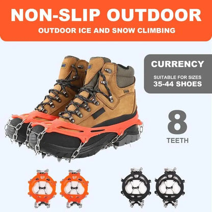 🧊 49% OFF Ice Cleats for Shoes – Anti-Slip Snow Grips for Winter Walking & Hiking