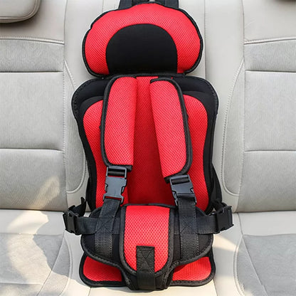 👶🛡️   Portable Child Car Seat – Cotton & Polyester, Lightweight & 5-Point Harness.🚙
