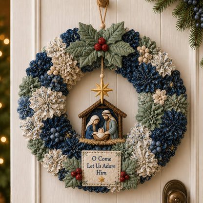 🎁🎄 3D Fabric Poke Wreath DIY Kit