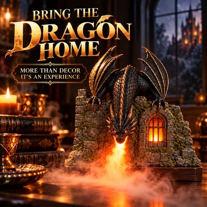 🐉 Dragon Castle Incense Burner – Mystical Smoke & Gothic Fantasy Decor