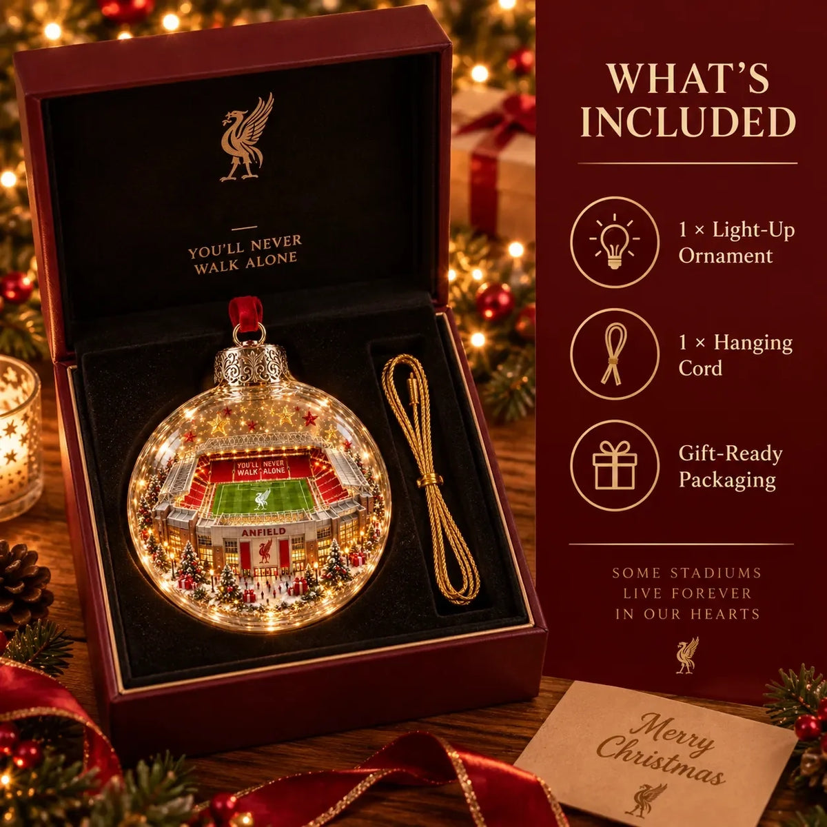 ⚽ Light-Up Football Stadium Christmas Ornament | 20 Styles – 26
