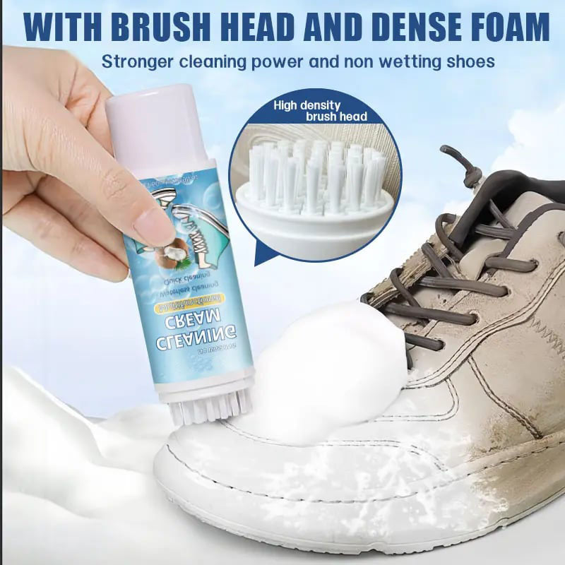 🔥Last Day Discount 49% Off🔥Waterless Foam Shoe Cleaner With Shoe Brush