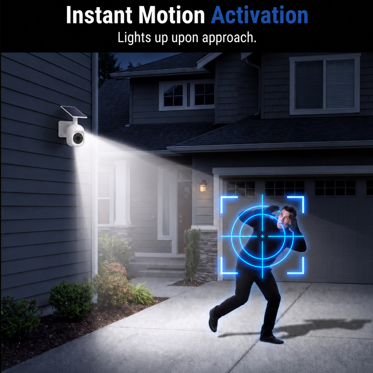 ⏰Solar-Powered Simulated Surveillance Camera Street Light