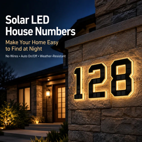 Make Your Home Easy to Find ✨ Solar LED House Numbers