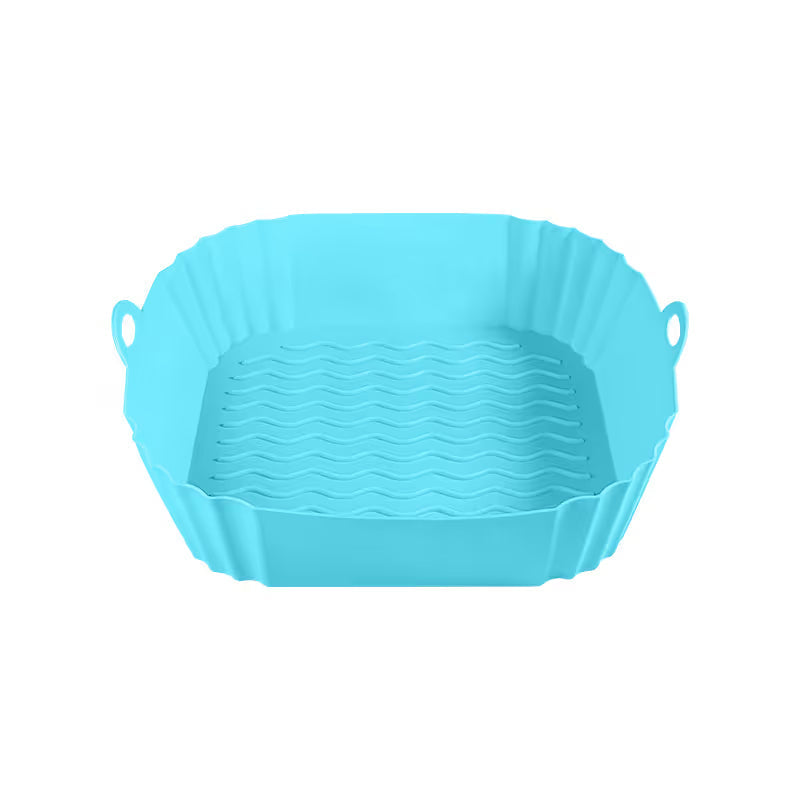 Reusable Air Fryer Silicone Liner 🍟 – 8' Nonstick Cooking Basket Insert