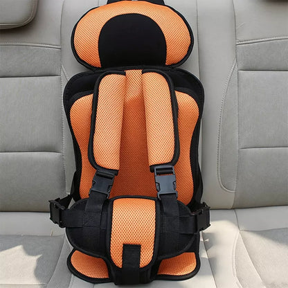 👶🛡️   Portable Child Car Seat – Cotton & Polyester, Lightweight & 5-Point Harness.🚙