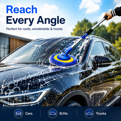 Dual Magnetic Car Windshield Cleaner | Streak-Free Auto Glass Cleaning Kit
