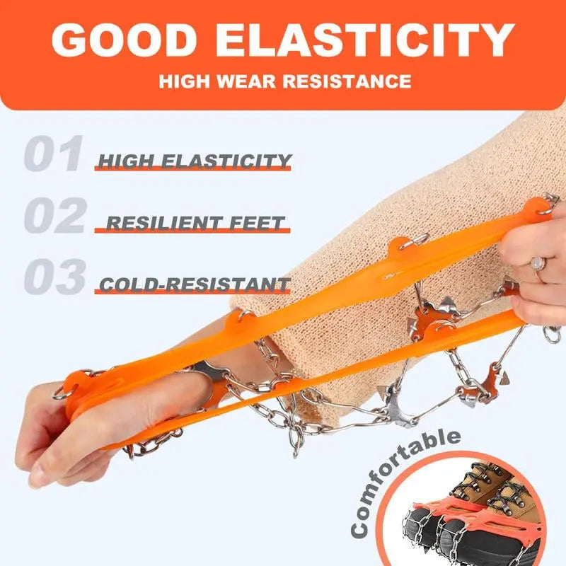 🧊 49% OFF Ice Cleats for Shoes – Anti-Slip Snow Grips for Winter Walking & Hiking