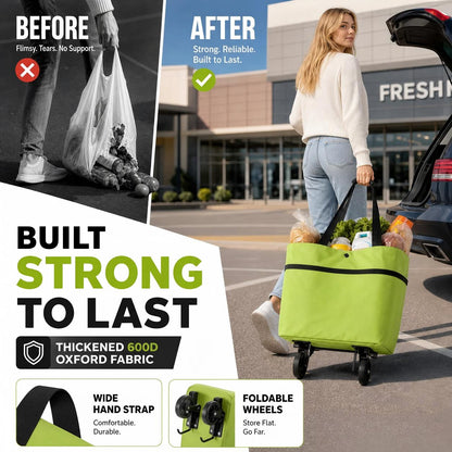 💥 Last Day! Special Sale 🛒 Foldable Grocery Cart Bag