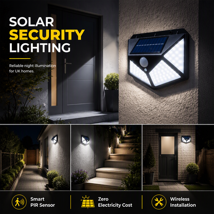 ✅【Buy one, get one free】 Auto light up when motion detected, powered fully by sunlight!
