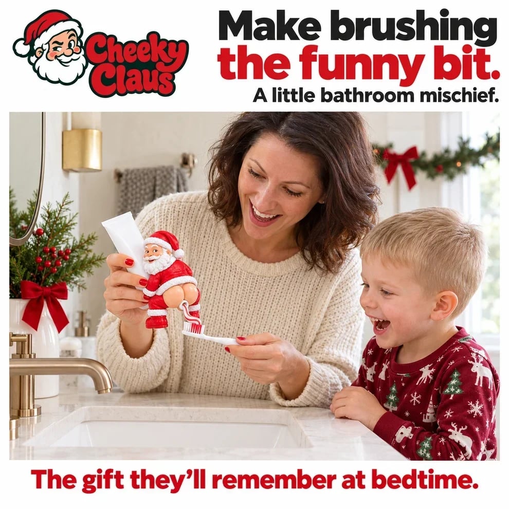 🎅 Funny Santa Toothpaste Dispenser — Bring a Playful Christmas Touch to Brushing Time 🪥