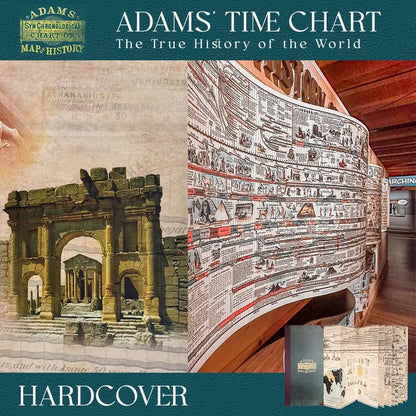 🌟📜 Adams Time Chart 2.0 – 6,000 Years of Biblical & World History | Hardcover Chronological Chart