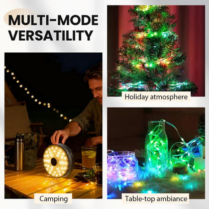 💯Solar Camping Light with 20m Light Strip