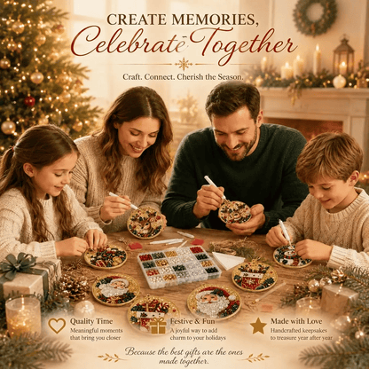 🔥Last Day of the Promotion!🎄Christmas DIY Diamond Painting Ornament Set (6‑Pieces)🎅