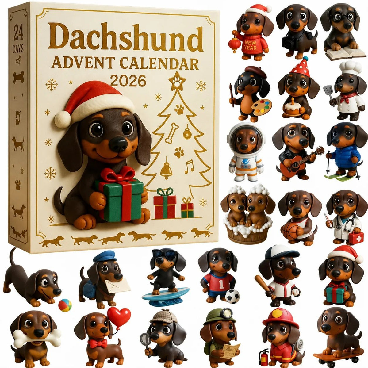 🎄🐾 2026 Dachshund Advent Calendar 🐶