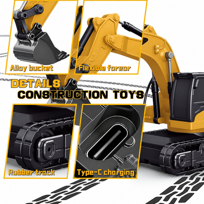 🚜 1:64 Premium Alloy Mini RC Construction Set