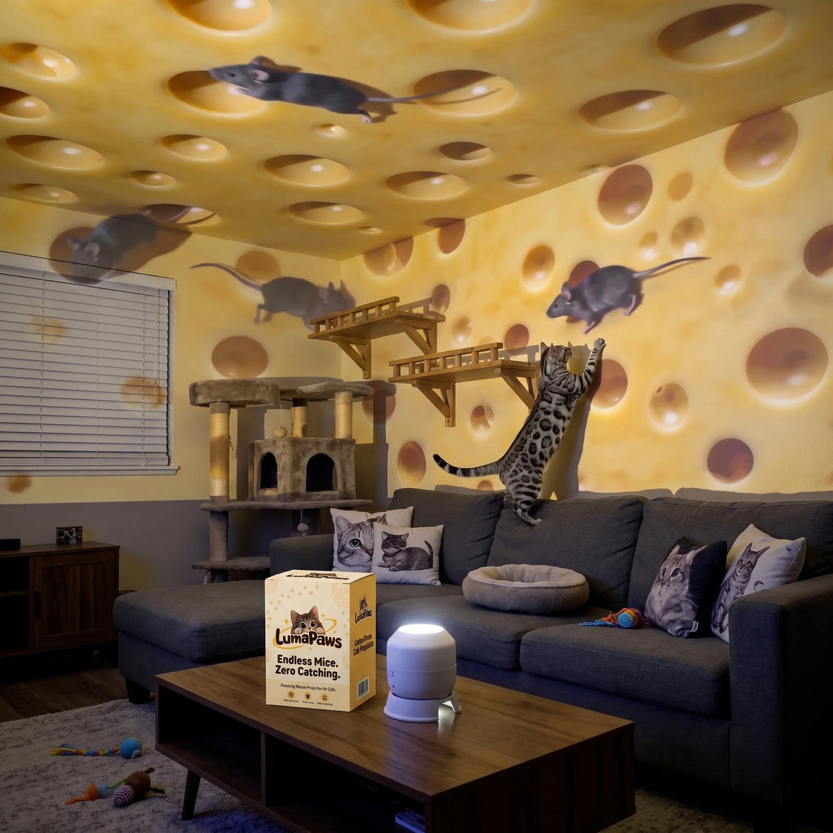 Rotating Cat Projector