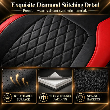 ⭐ 9-piece Universal Fit Leather Car Seat Cover Set
