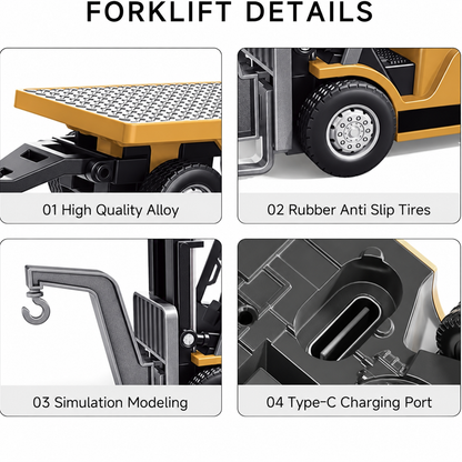 🚜 1:64 Premium Alloy Mini RC Construction Set