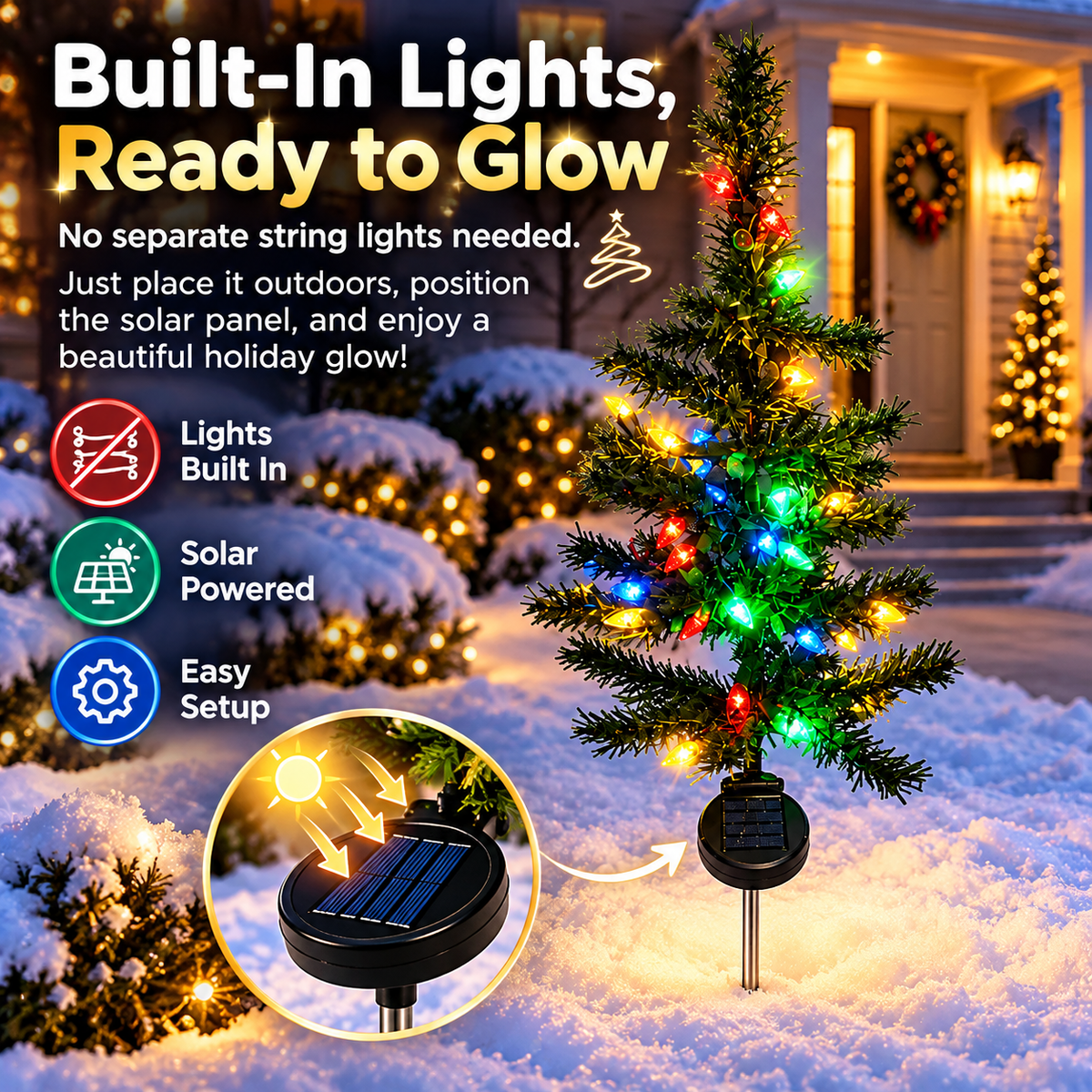 🎄LED-lit Christmas tree ornament