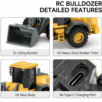 🚜 1:64 Premium Alloy Mini RC Construction Set