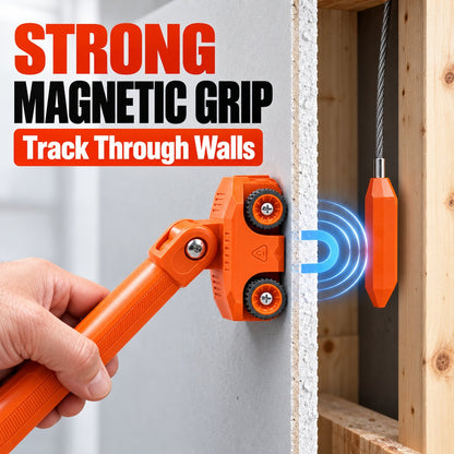 🧲 Magnetic Wire Puller with Wheels – Cable Fishing & Wall Wiring Installation Tool