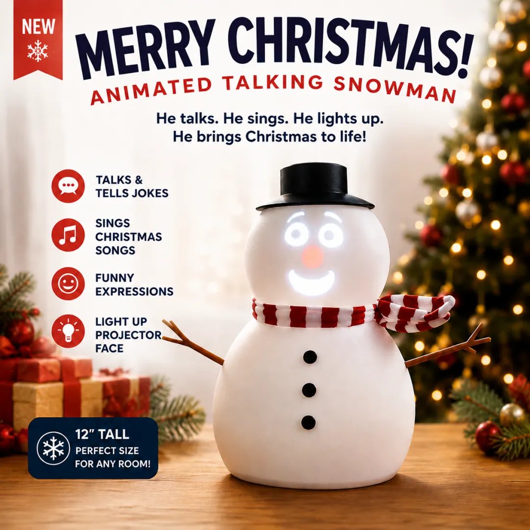 🎅 🎄 Holiday Special — Limited Time Only! The Snowman That Sings, Dances & Jokes!