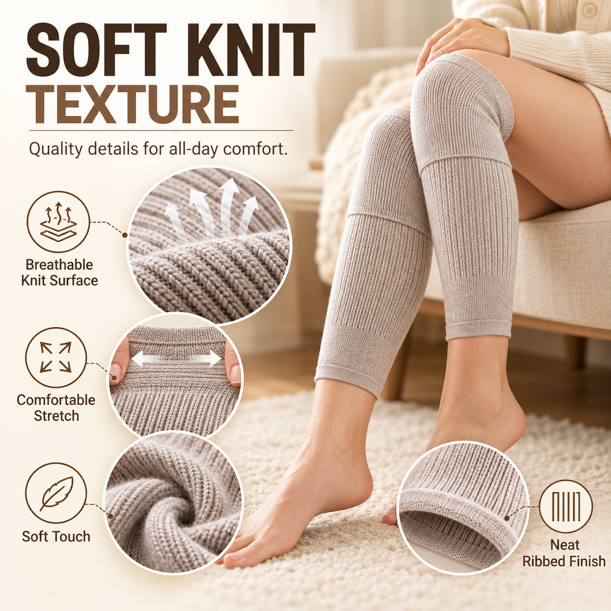 Winter Special❄️Soft And Warm Faux Cashmere Knee Pads