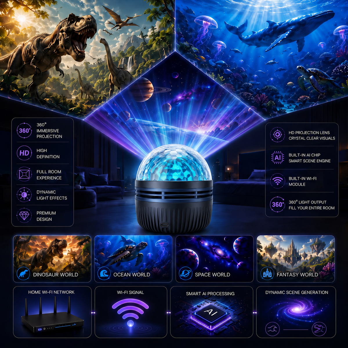 🦖 HOT DEAL 54% OFF | Transform Your Room After Dark