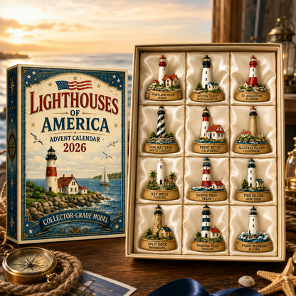 🌊🎄 Lighthouses of America Advent Calendar 2026 – 24-Day Coastal Countdown with Collectible Miniatures ⚓