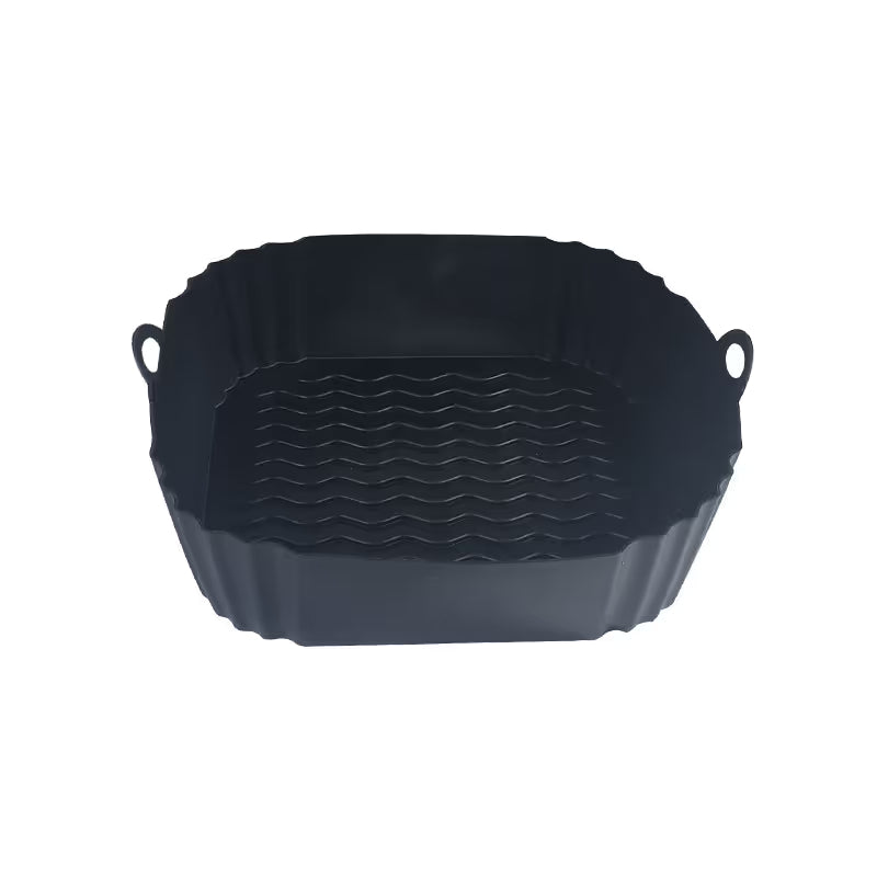 Reusable Air Fryer Silicone Liner 🍟 – 8' Nonstick Cooking Basket Insert