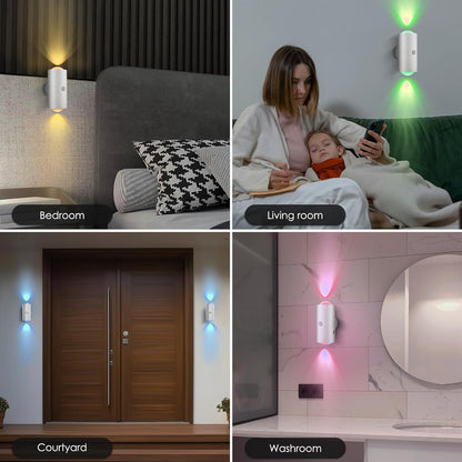 💡🌈Smart LED Motion Sensor Night Light – RGB Gradient Dimmable Wall Lamp