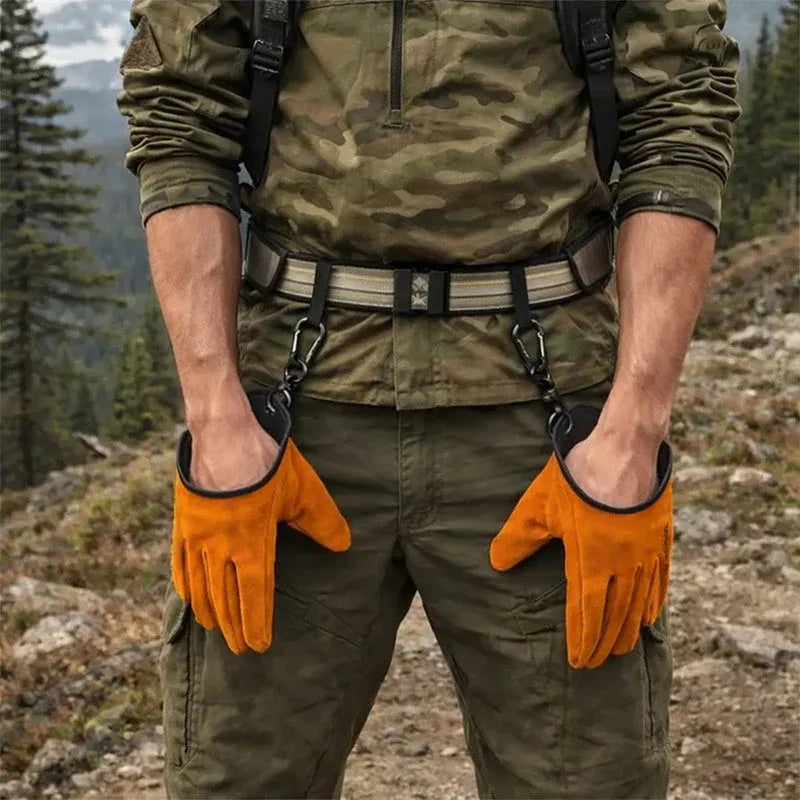 Outdoor Thickened Wear-Resistant Cowhide Work Gloves