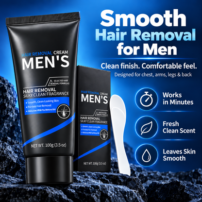 Men’s Hair Removal Cream – Smooth, Clean-Looking Skin for Chest, Arms, Legs & Back