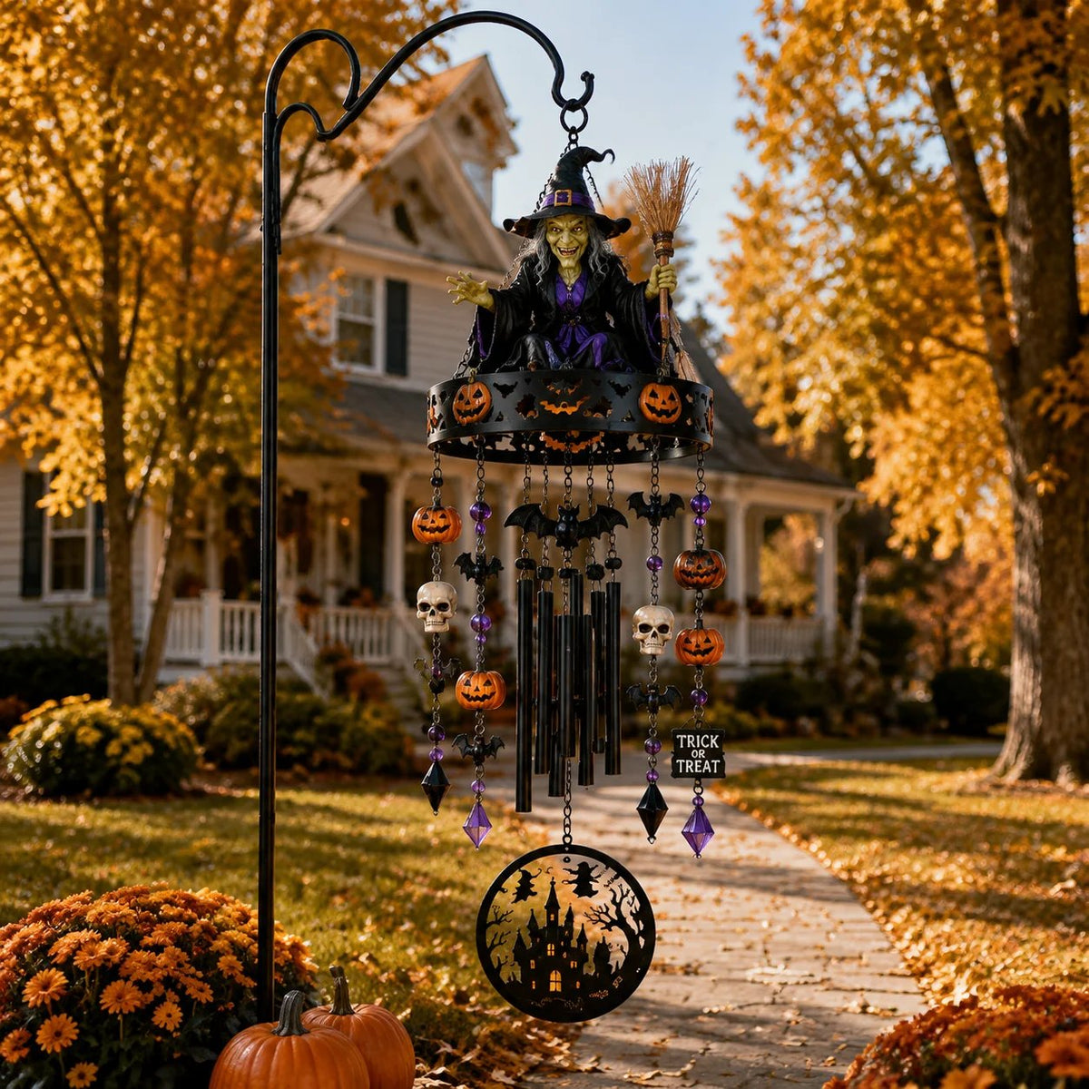 ✨2026 New High-Quality Fully Handmade Custom Witch-Themed Outdoor Wind Chime