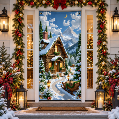 🎅 Santa Christmas Door Cover – Instant Holiday Magic🎄