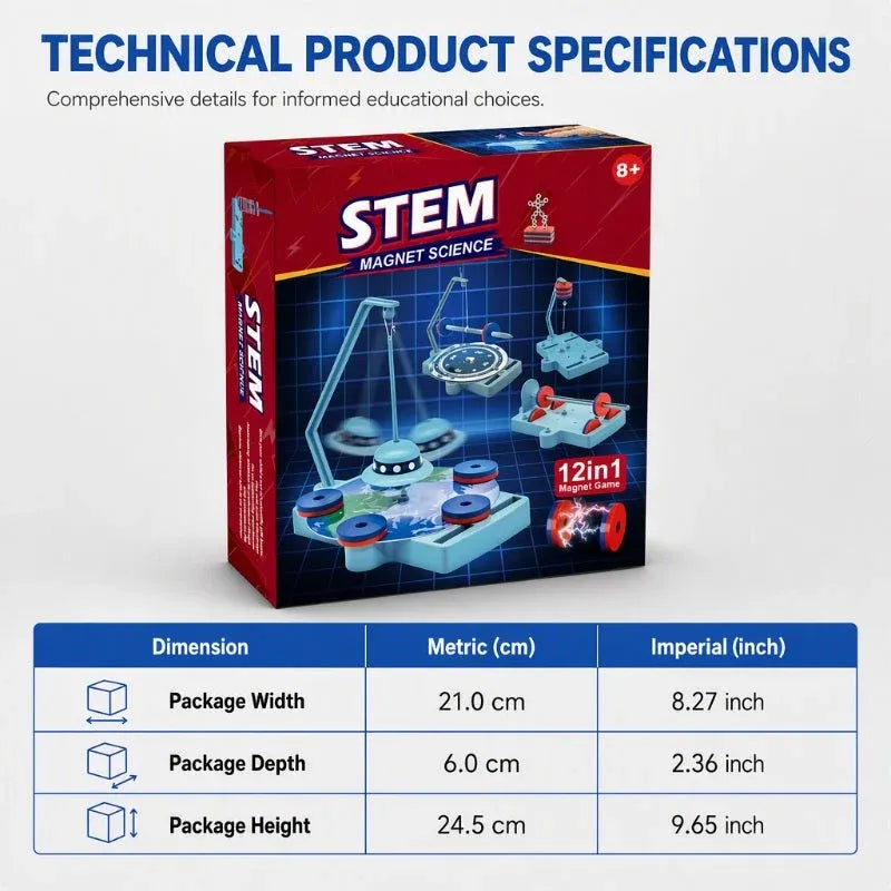 🧲12-in-1 Magnet Science Experiment Kit Educational Toy for Kids