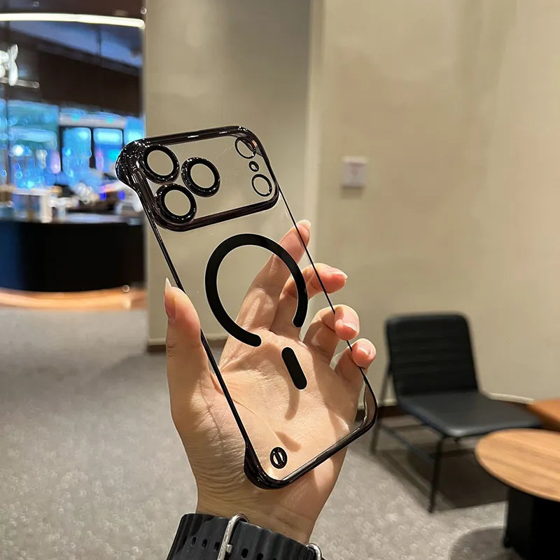 🔥New In Phone Case for iPhone 17 Series - Transparent Frameless Ultra Thin Magnetic Case