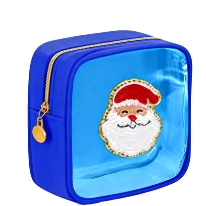 🎄 Christmas Tree Clear Makeup Bag – Festive Travel Organizer