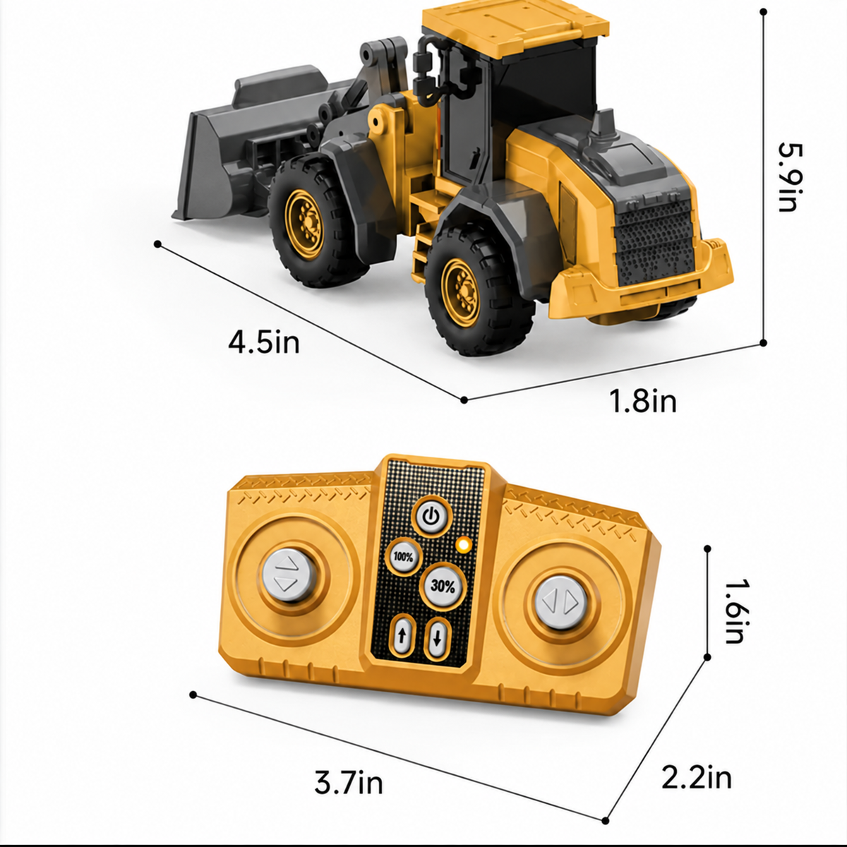 🚜 1:64 Premium Alloy Mini RC Construction Set