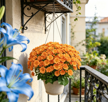 💥Last Day 70% OFF—🌼Welcome autumn- Artificial Outdoor Sunset Mums Flowers - UV resistant, Waterproof, Windproof